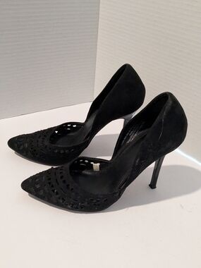 Mossimo Women's Black Pointed Toe Cutout High Heels